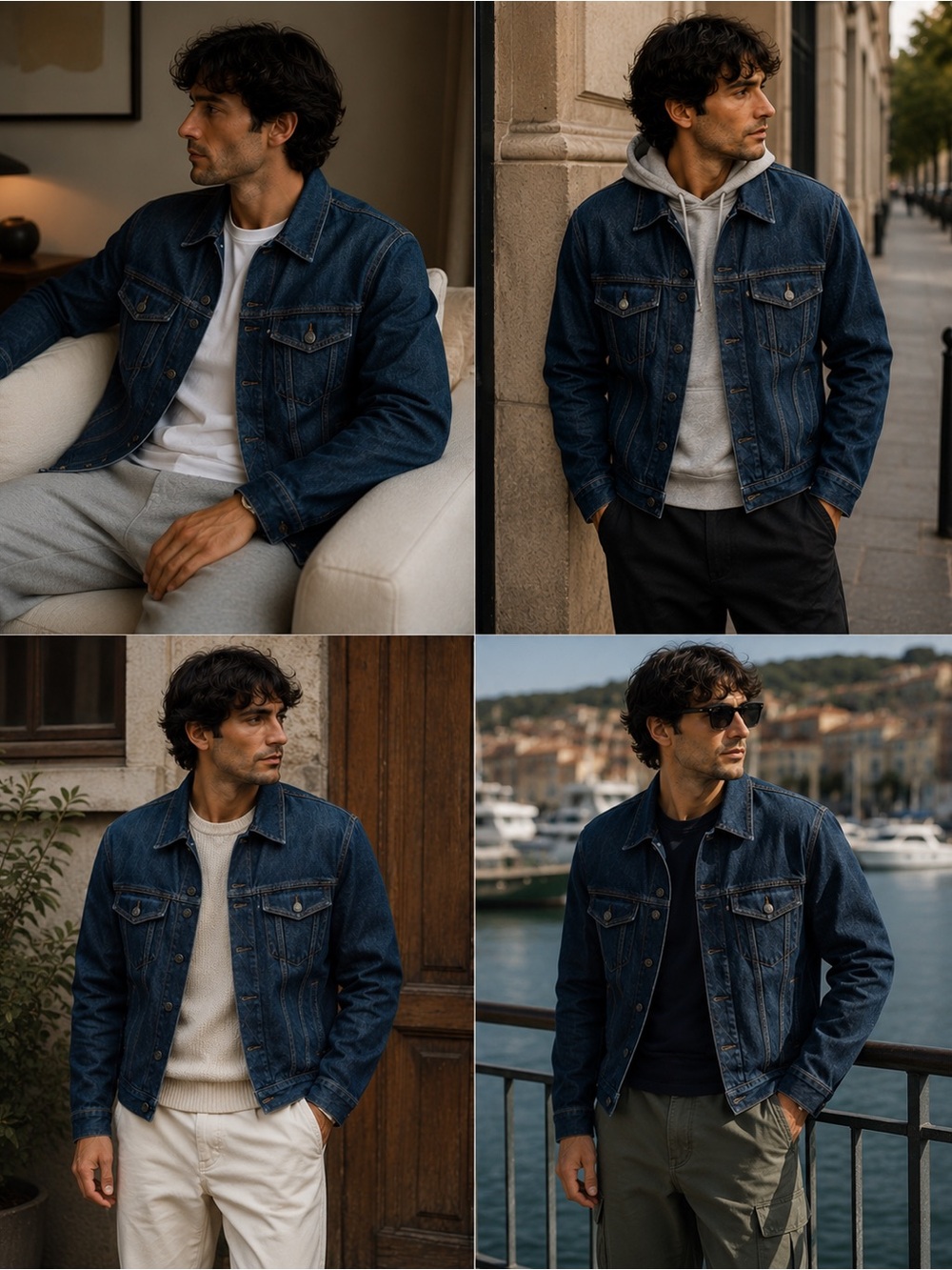 Vince Dark Blue Denim Jacket